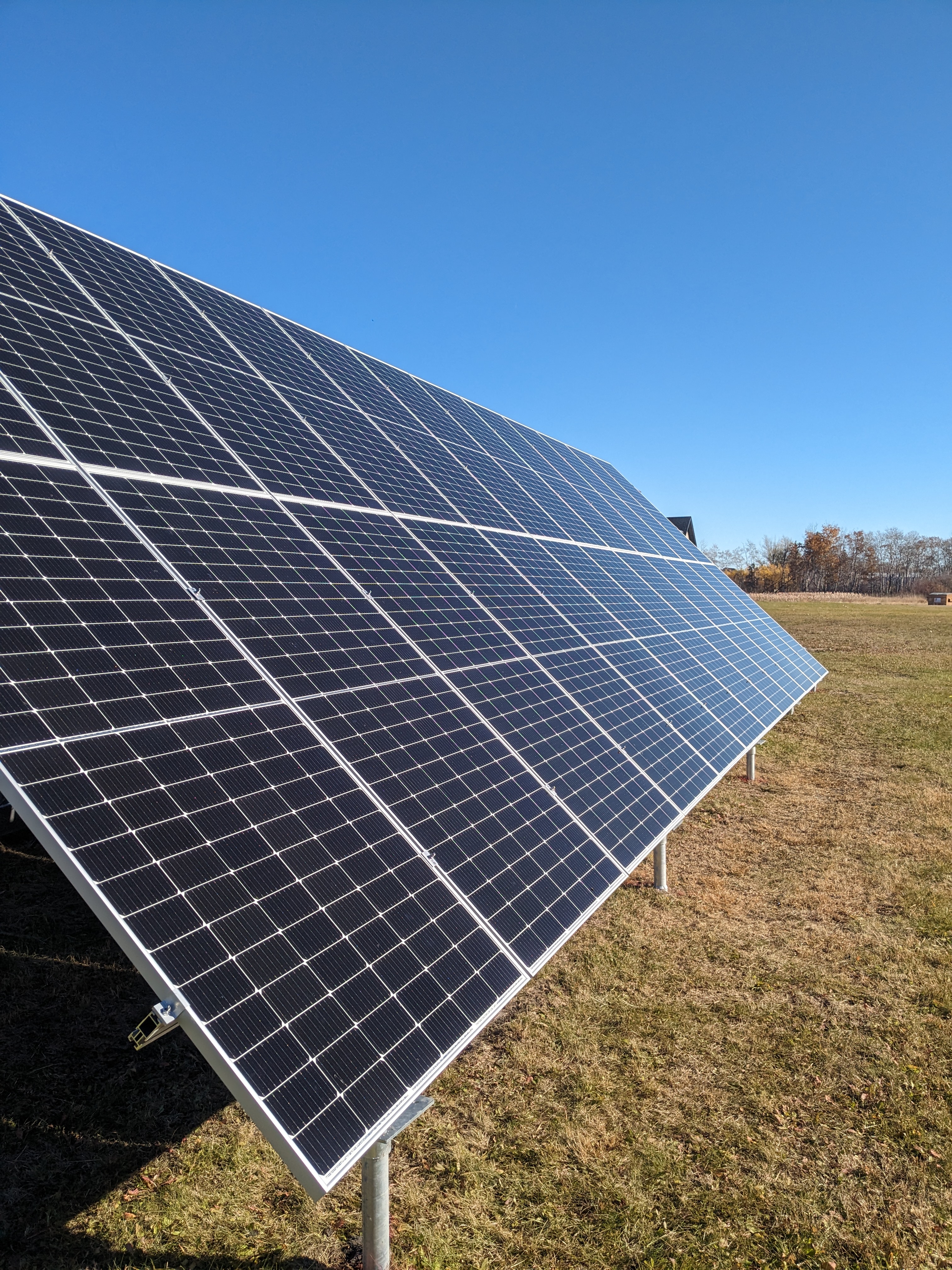 12kW ground mount solar system — Saskatchewan
