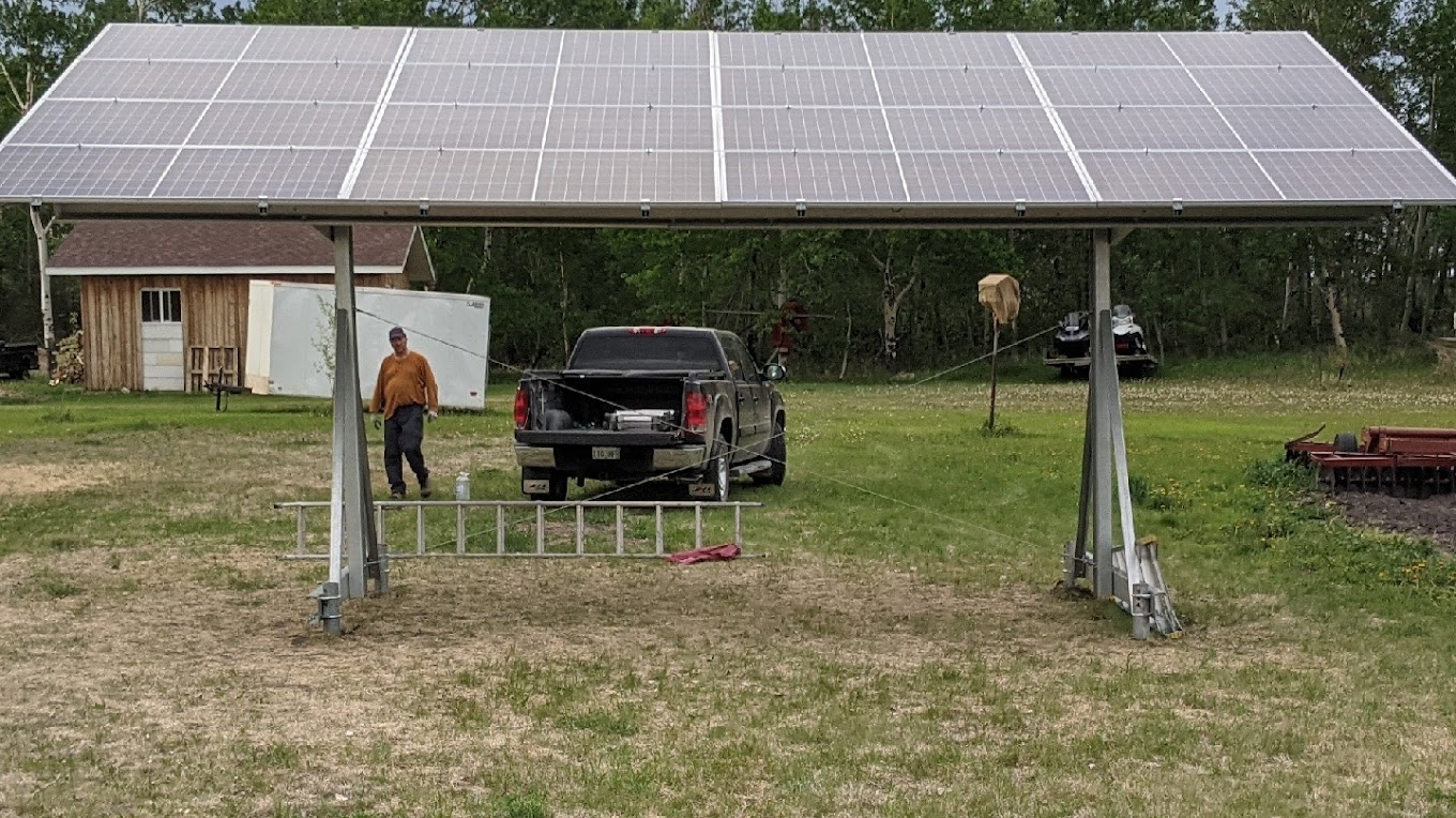 6kW ground mount solar — Saskatchewan